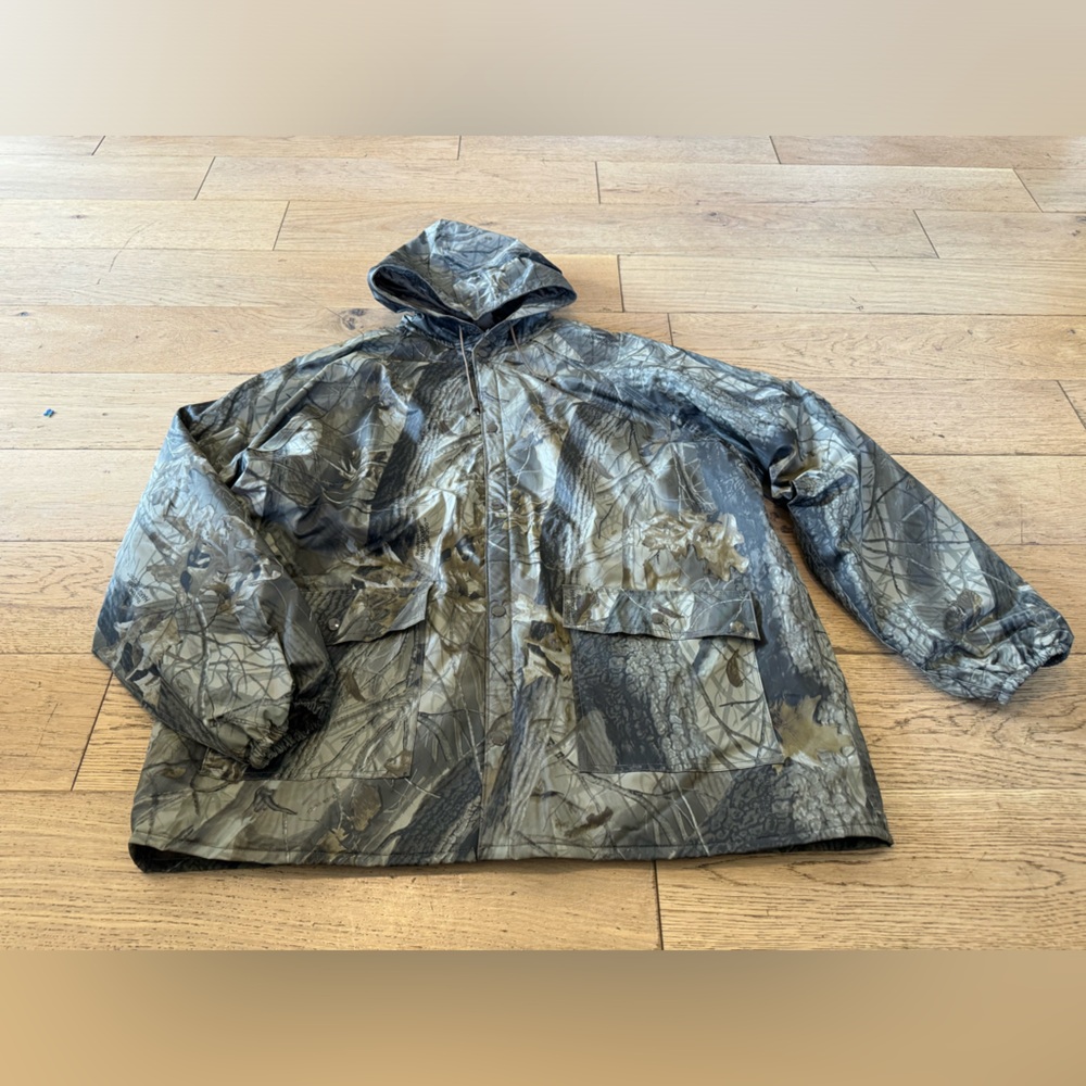 Stearns Dry Wear Real Tree Water Proof Hunting Jacket Men's‎ Sz XL Camo